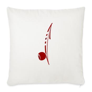 Berimbau - Throw Pillow Cover 17.5” x 17.5” - natural white - Front