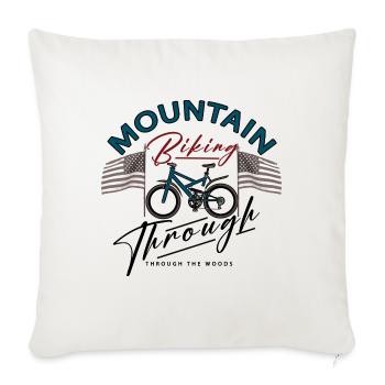 VTT à travers les bois - Throw Pillow Cover 17.5” x 17.5” - natural white - Front