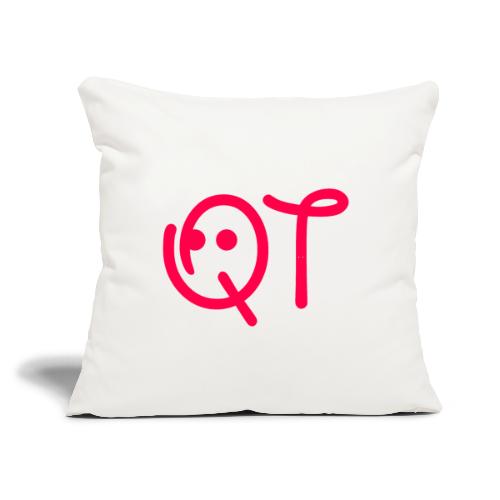 cute sweet pretty lovable - Throw Pillow Cover 17.5” x 17.5”