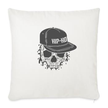 Hip Hop Cappi Genre of Music Rap - Throw Pillow Cover 17.5” x 17.5” - natural white - Front