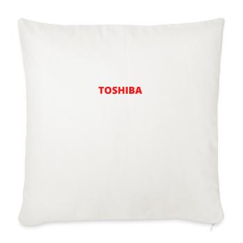 TOSHIBA - Throw Pillow Cover 17.5” x 17.5” - natural white - Front