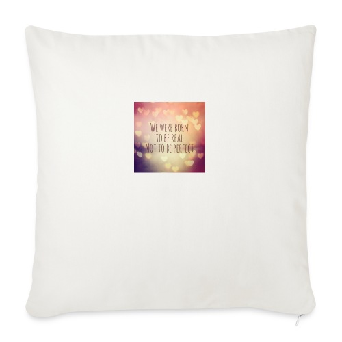 not perfect - Throw Pillow Cover 17.5” x 17.5”
