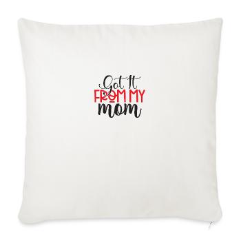 Got it from my mom - Throw Pillow Cover 17.5” x 17.5” - natural white - Front