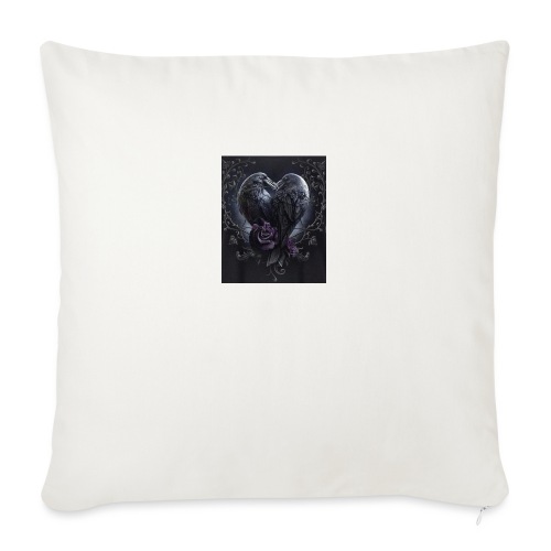 CrowsHeart - Throw Pillow Cover 17.5” x 17.5”