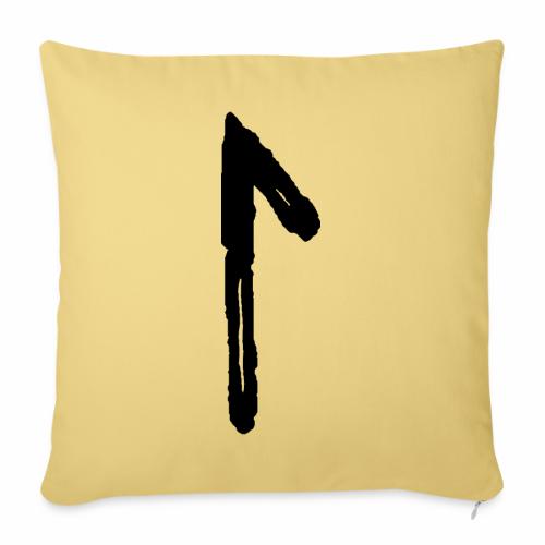 Elder Futhark Rune Laguz - Letter L - Throw Pillow Cover 17.5” x 17.5”