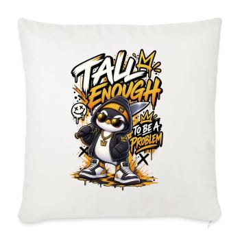 Graffiti Panda Streetwear Crown - Throw Pillow Cover 17.5” x 17.5” - natural white - Front