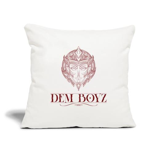 DemBoyz Full Logo (Red Edition) - Throw Pillow Cover 17.5” x 17.5”