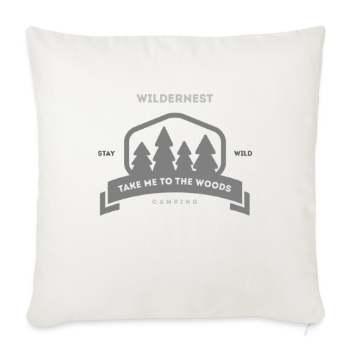Wildernest Take me to the woods T-shirt - Throw Pillow Cover 17.5” x 17.5”