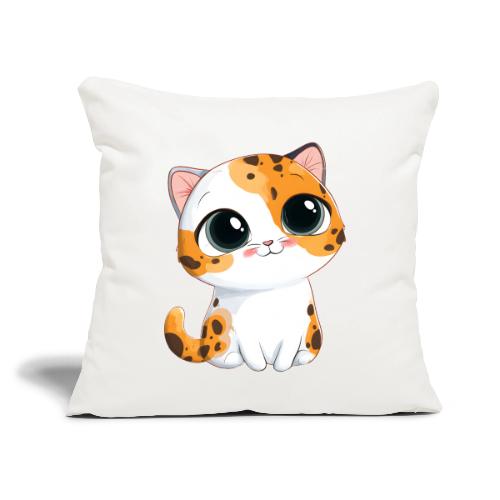 Kitten: Purrfectly Adorable - Throw Pillow Cover 17.5” x 17.5”