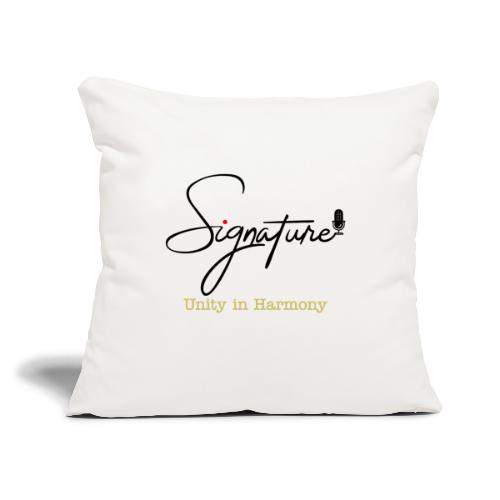 Signature Quartet - Unity in Harmony -inverse - Throw Pillow Cover 17.5” x 17.5”