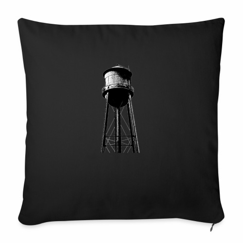Water Tower - Throw Pillow Cover 17.5” x 17.5”