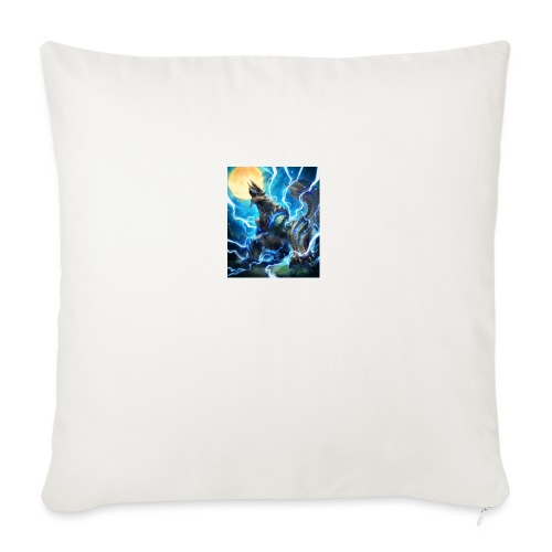 Blue lighting dragom - Throw Pillow Cover 17.5” x 17.5”