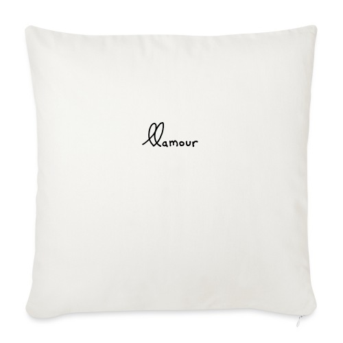 clean llamour logo - Throw Pillow Cover 17.5” x 17.5”