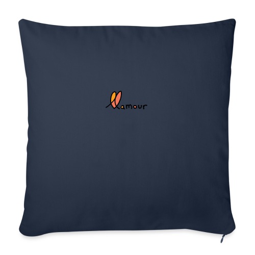 llamour logo - Throw Pillow Cover 17.5” x 17.5”