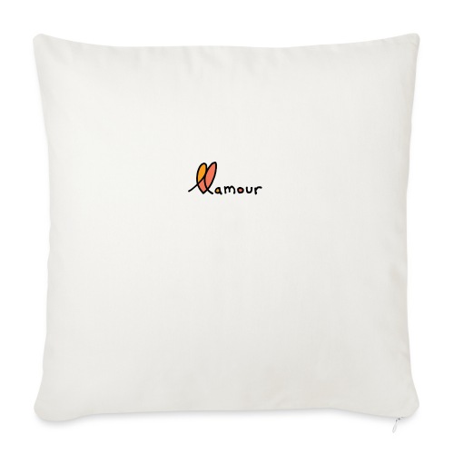 llamour logo - Throw Pillow Cover 17.5” x 17.5”