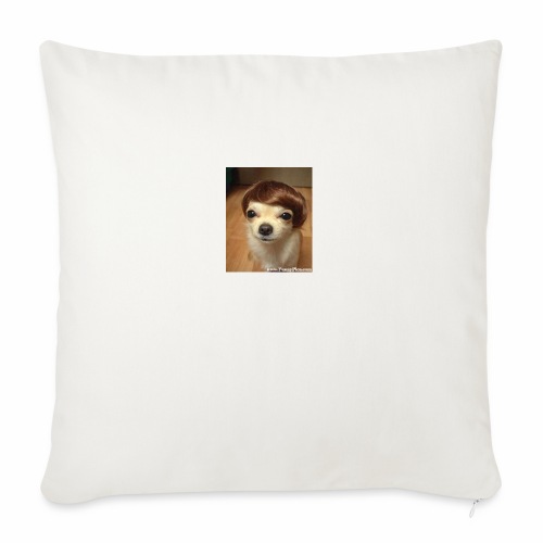 Justin Dog - Throw Pillow Cover 17.5” x 17.5”