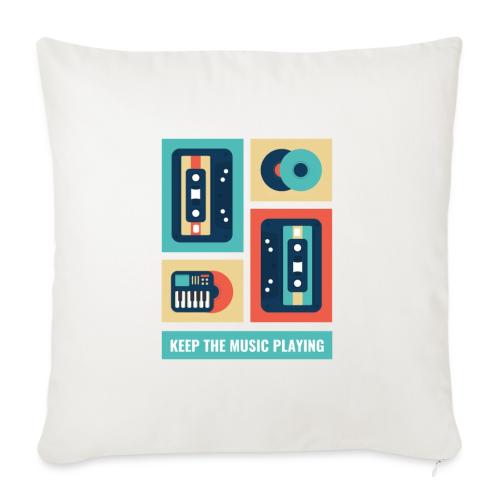Music and Bands Pop design - Throw Pillow Cover 17.5” x 17.5”