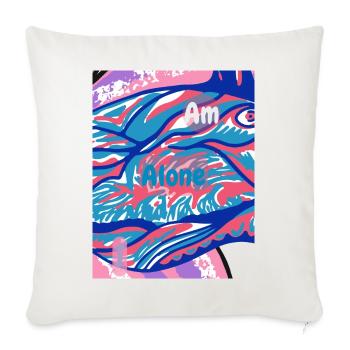 art lover Art from other world art lovers - Throw Pillow Cover 17.5” x 17.5” - natural white - Front