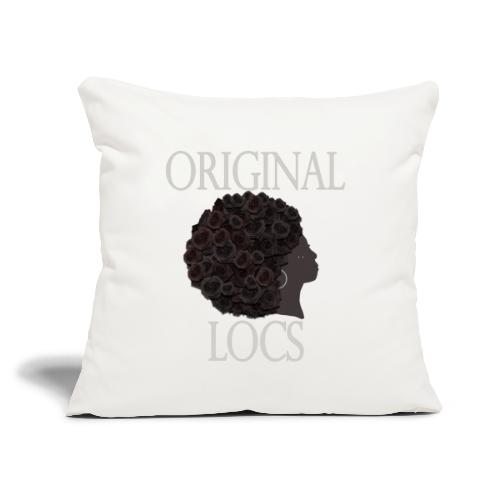 Hair Magic - ORIGINAL LOCS - Throw Pillow Cover 17.5” x 17.5”