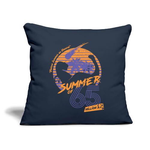 Summer of 65 million B.C. - Orange - Throw Pillow Cover 17.5” x 17.5”