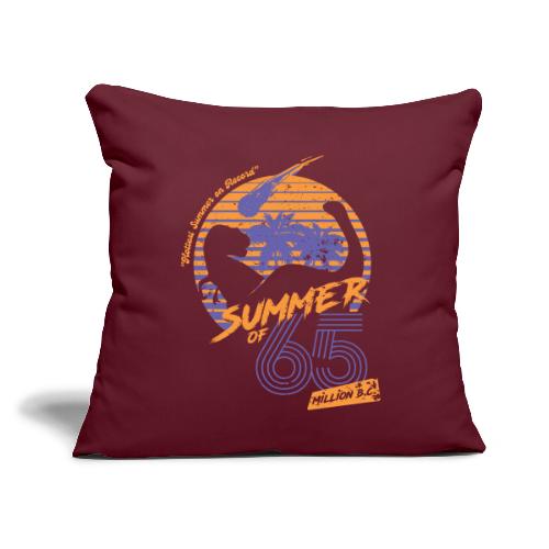 Summer of 65 million B.C. - Orange - Throw Pillow Cover 17.5” x 17.5”