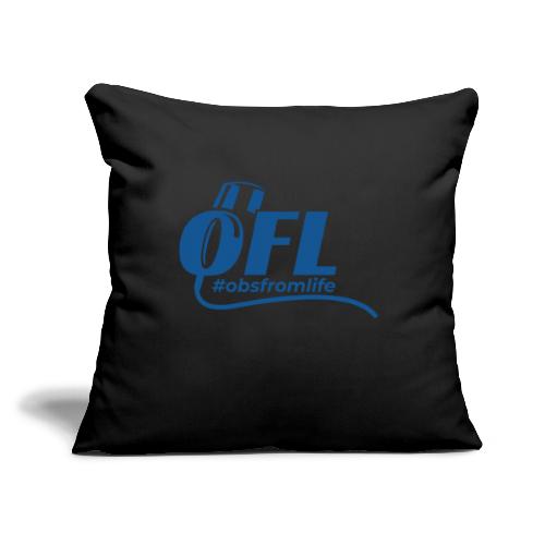 Observations from Life Alternate Logo - Throw Pillow Cover 17.5” x 17.5”