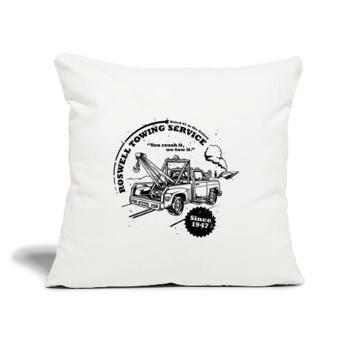 Roswell Towing Service - Light - Throw Pillow Cover 17.5” x 17.5”