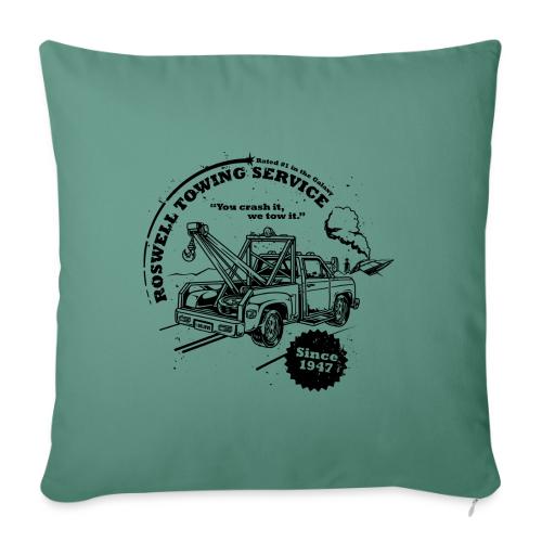 Roswell Towing Service - Light - Throw Pillow Cover 17.5” x 17.5”