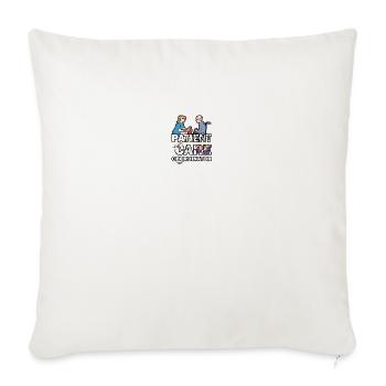 Patient Care Coordinator - Throw Pillow Cover 17.5” x 17.5” - natural white - Front