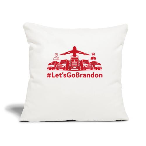 Let's Go Brandon - Red - Throw Pillow Cover 17.5” x 17.5”