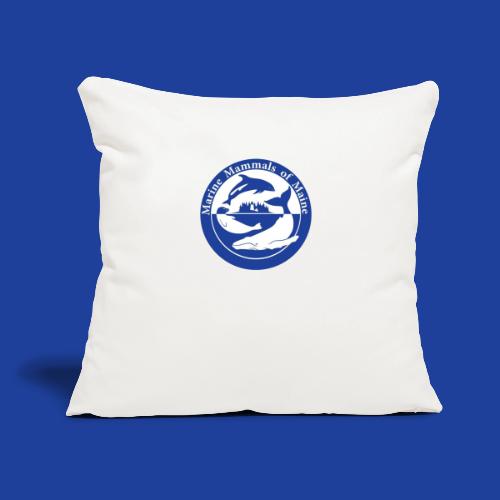 Logo (Front) #108 Ogunquit (Back) - Throw Pillow Cover 17.5” x 17.5”