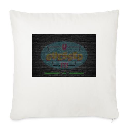 Create you own Question / Answer Design - Throw Pillow Cover 17.5” x 17.5”