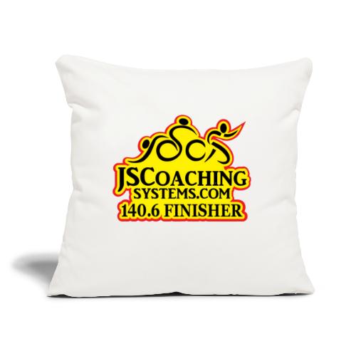 JSCoachingSystems Team 140.6 Finisher - Throw Pillow Cover 17.5” x 17.5”