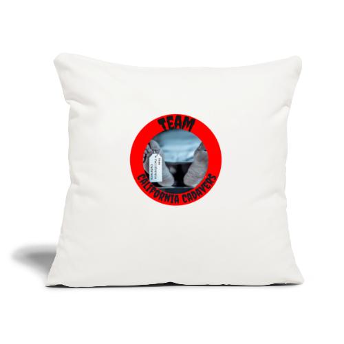 Team California Cadavers Large Logo - Throw Pillow Cover 17.5” x 17.5”