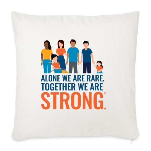 Alone we are rare. Together we are strong. - Throw Pillow Cover 17.5” x 17.5”
