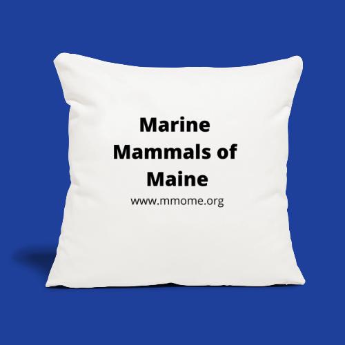 MMoME.org (Front) Black Welcome (Back) - Throw Pillow Cover 17.5” x 17.5”