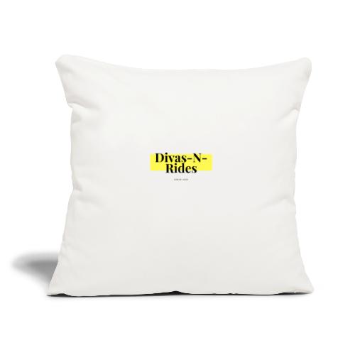 DNRyellow white01 - Throw Pillow Cover 17.5” x 17.5”