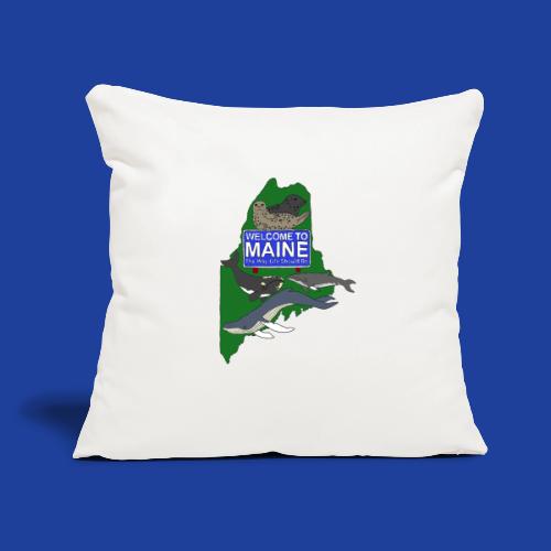 Color Welcome (Front) MMoME.org (Back) - Throw Pillow Cover 17.5” x 17.5”