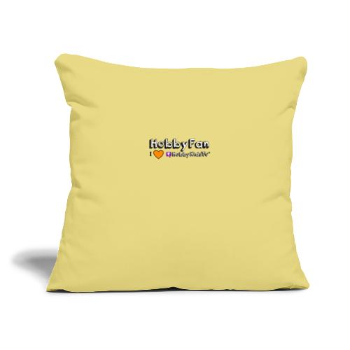 HobbyFan - Throw Pillow Cover 17.5” x 17.5”