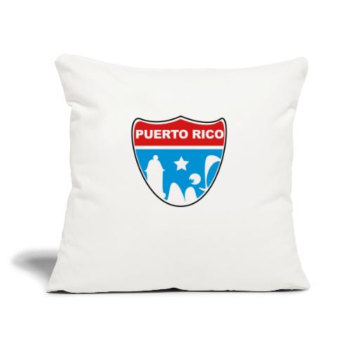 Puerto Rico Road - Throw Pillow Cover 17.5” x 17.5”