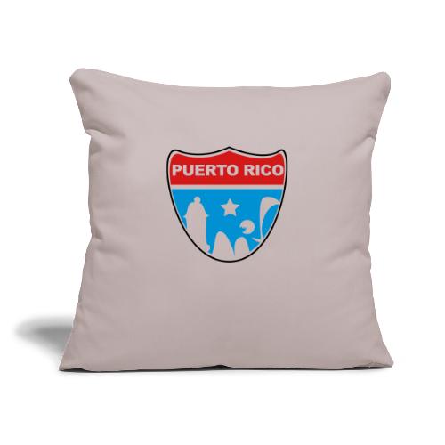 Puerto Rico Road - Throw Pillow Cover 17.5” x 17.5”