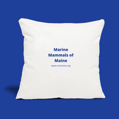 MMoME.org (Front) Color Welcome (Back) - Throw Pillow Cover 17.5” x 17.5”