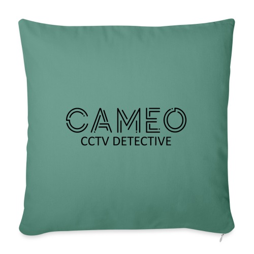 CAMEO CCTV Detective (Black Logo) - Throw Pillow Cover 17.5” x 17.5”