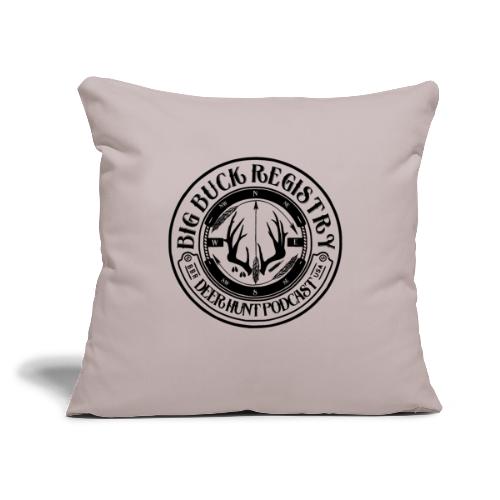 Big Buck Registry Seal - Colorless Back Ground - Throw Pillow Cover 17.5” x 17.5”