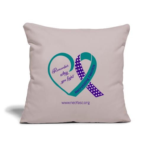 Remember Why - Throw Pillow Cover 17.5” x 17.5”