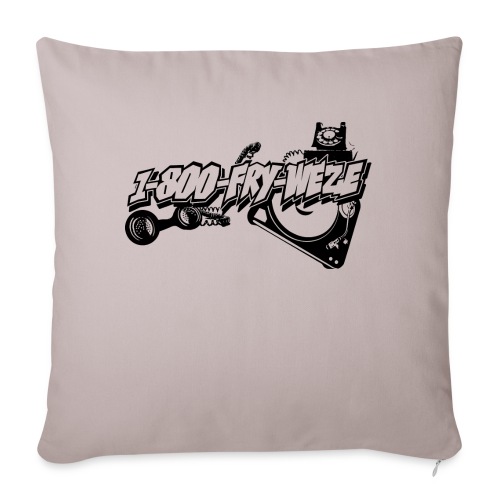 1-800-FRY-WEZE - Throw Pillow Cover 17.5” x 17.5”