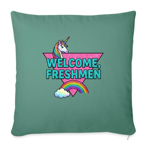 Welcome, Freshmen - Throw Pillow Cover 17.5” x 17.5”