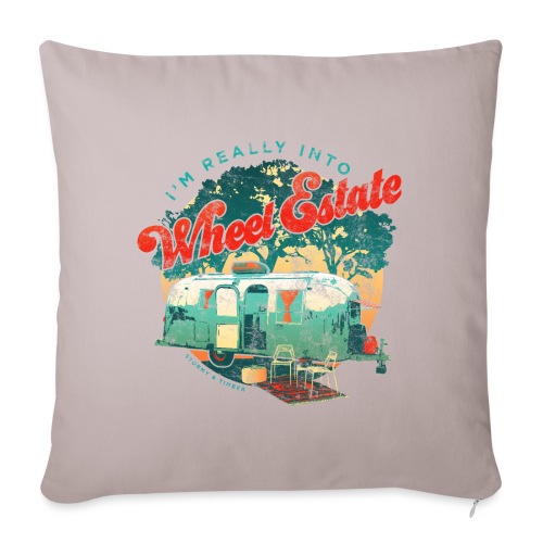 Wheel Estate - Throw Pillow Cover 17.5” x 17.5”