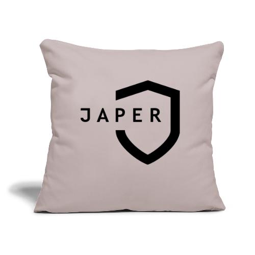 JAPER-Black-Shield - Throw Pillow Cover 17.5” x 17.5”