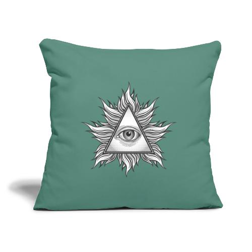 The All Seeing Eye - Throw Pillow Cover 17.5” x 17.5”